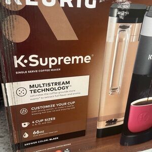 Keurig K-Supreme Coffee Maker - Black and Silver